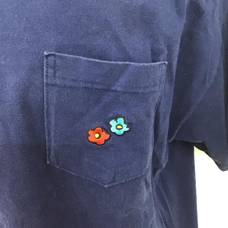 エクストララージ XLARGE Tシャツ 半袖 半袖カットソー プリントTシャツ クルーネックカットソー XL ロゴ、文字 紺 / ネイビー /  メンズ USED 古着 中古 10126656