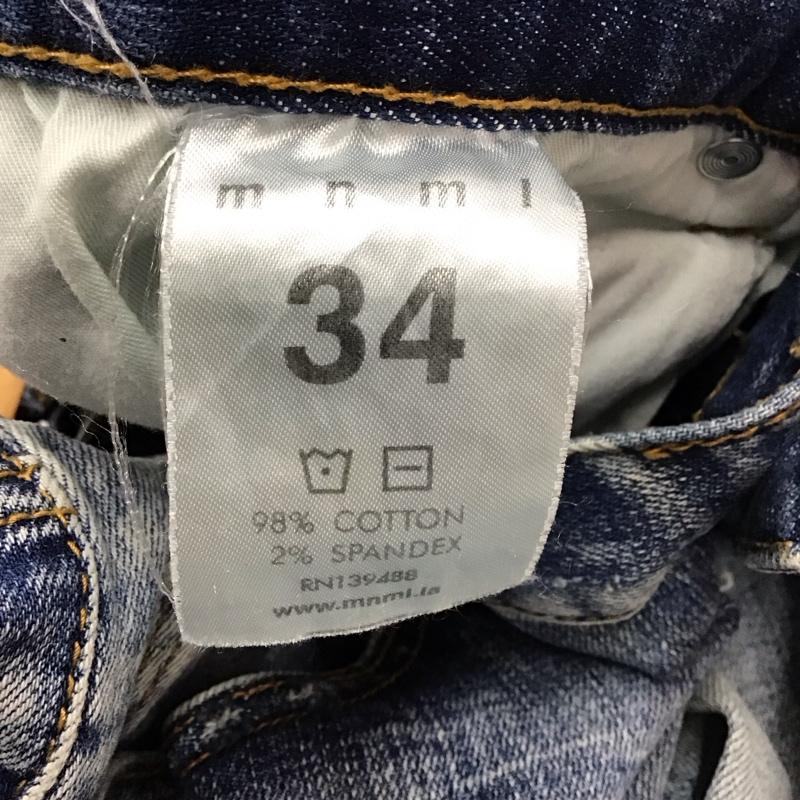 ミニマル mnml パンツ デニム、ジーンズ デニムパンツ スリムパンツ ストレッチパンツ ジーンズ 34 無地 インディゴ / インディゴ /  メンズ USED 古着 中古 10114363