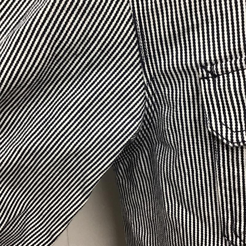 パタゴニア patagonia シャツ、ブラウス 長袖 52631FA11 ワークシャツ L ストライプ 白 / ホワイト / X 紺 / ネイビー /  メンズ USED 古着 中古 10110819