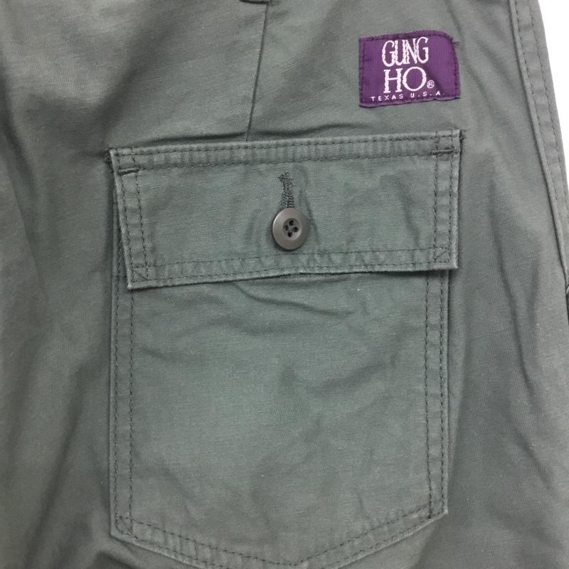 ガンホー GUNG HO パンツ ワークパンツ、ペインターパンツ ワークパンツ ワイドパンツ カジュアルパンツ ミリタリーパンツ 無地 カーキ / カーキ /  メンズ USED 古着 中古 10115645