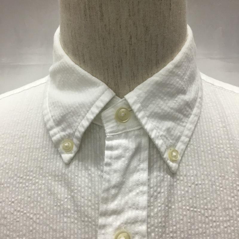 ポロラルフローレン POLO RALPH LAUREN シャツ、ブラウス 半袖 半袖シャツ カラーシャツ 半袖カットソー ボタンダウンシャツ M ロゴ、文字 白 / ホワイト /  メンズ USED 古着 中古 10116682