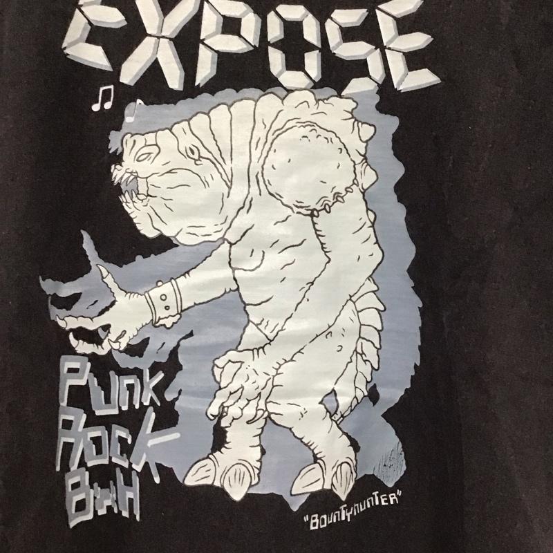 バウンティーハンター BOUNTY HUNTER Tシャツ 半袖 半袖カットソー プリントTシャツ クルーネックカットソー プリント 黒 / ブラック /  メンズ USED 古着 中古 10133353