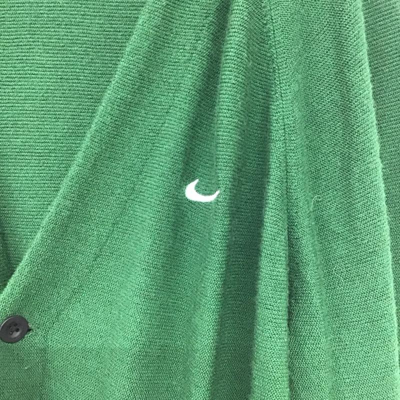 ナイキ NIKE カーディガン 長袖 dq6307-341 ナイキエスビーVネックニット無地セーター カーディガン L ロゴ、文字 緑 / グリーン /  メンズ USED 古着 中古 10145570