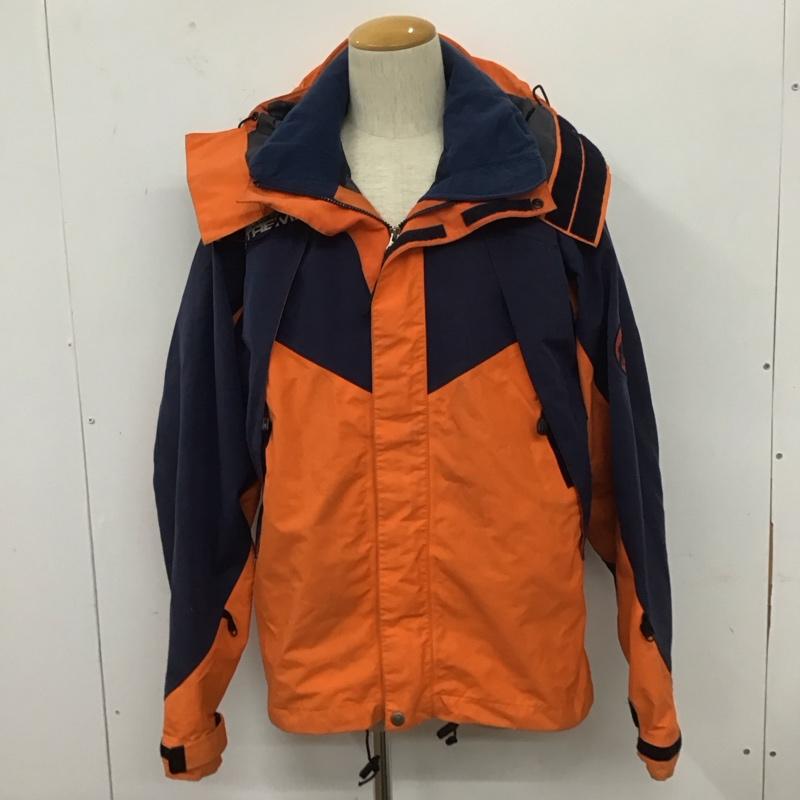 マムート Mammut ジャケット、上着 ジャンパー、ブルゾン ジップアップジャケット ジャンパー アウター アウトドア M ロゴ、文字 橙 / オレンジ / X 紺 / ネイビー /  メンズ USED 古着 中古 10110201