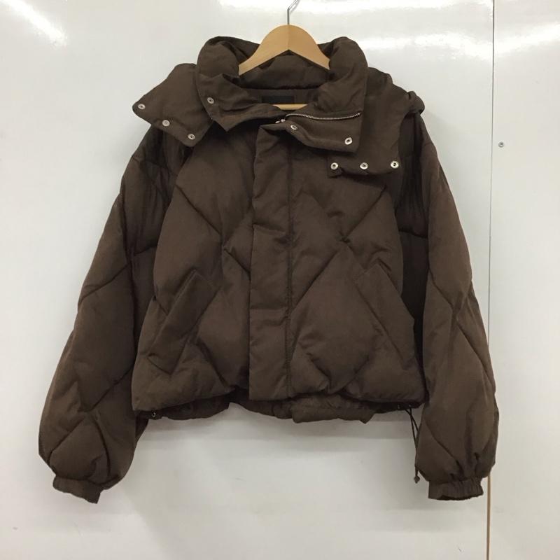 ムルーア MURUA ジャケット、上着 ダウンジャケット 012050200501 ボリュームダウン ダウンジャケット ショートダウンジャケット FREE 無地 茶 / ブラウン /  レディース USED 古着 中古 10140067
