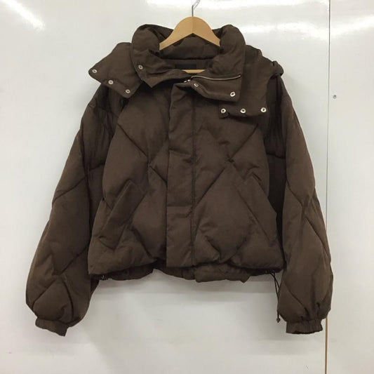 ムルーア MURUA ジャケット、上着 ダウンジャケット 012050200501 ボリュームダウン ダウンジャケット ショートダウンジャケット FREE 無地 茶 / ブラウン /  レディース USED 古着 中古 10140067