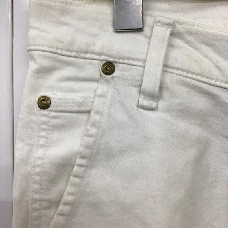リーライダース LEERIDERS パンツ デニム、ジーンズ デニムパンツ スリムパンツ ストレッチパンツ ジーンズ akm S 無地 白 / ホワイト /  メンズ USED 古着 中古 10117838