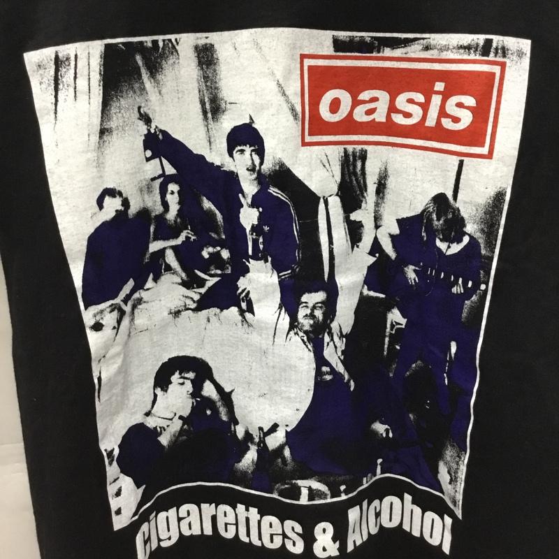 古着 USED Tシャツ 半袖 movie music oasis M プリント 黒 / ブラック /  メンズ USED 古着 中古 10106295