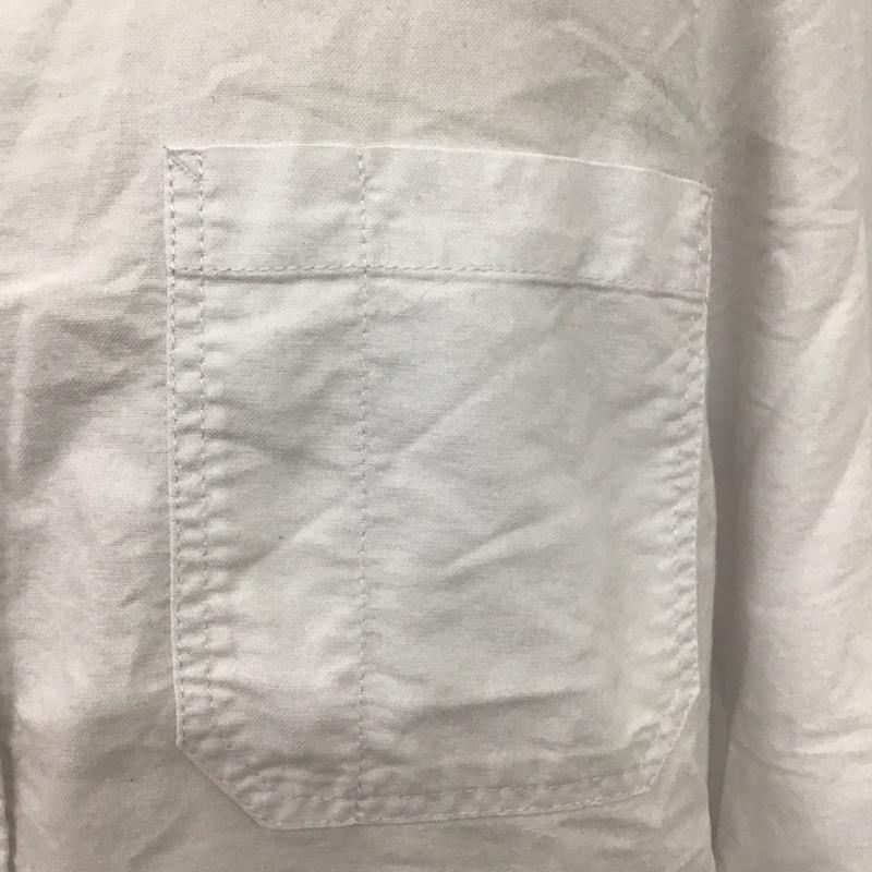 ナイジェルケーボン Nigel Cabourn シャツ、ブラウス 長袖 8039-13-10000 OX SHIRT ワークシャツ 48 無地 白 / ホワイト /  メンズ USED 古着 中古 10106747