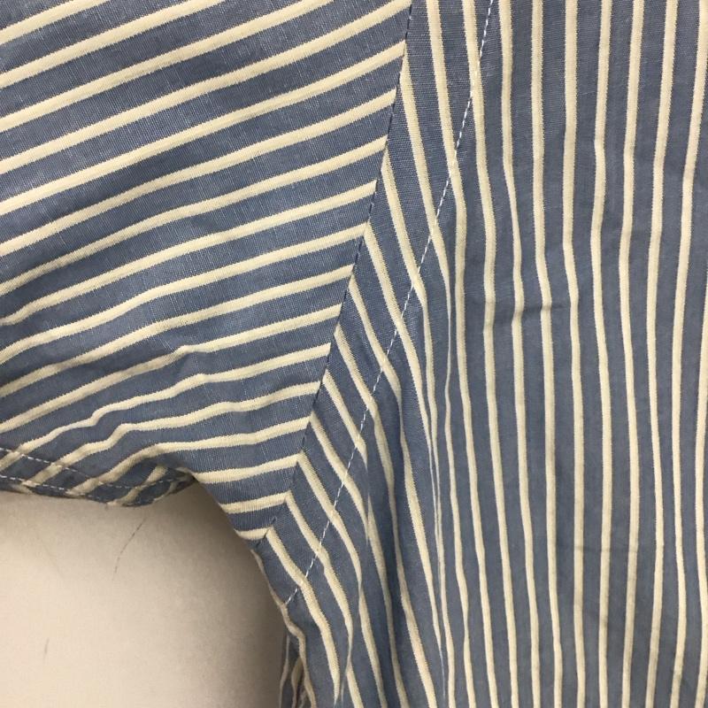 ノーティカ NAUTICA シャツ、ブラウス 半袖 半袖シャツ ストライプシャツ ボタンダウンシャツ L ストライプ 水色 / ライトブルー /  メンズ USED 古着 中古 10133129