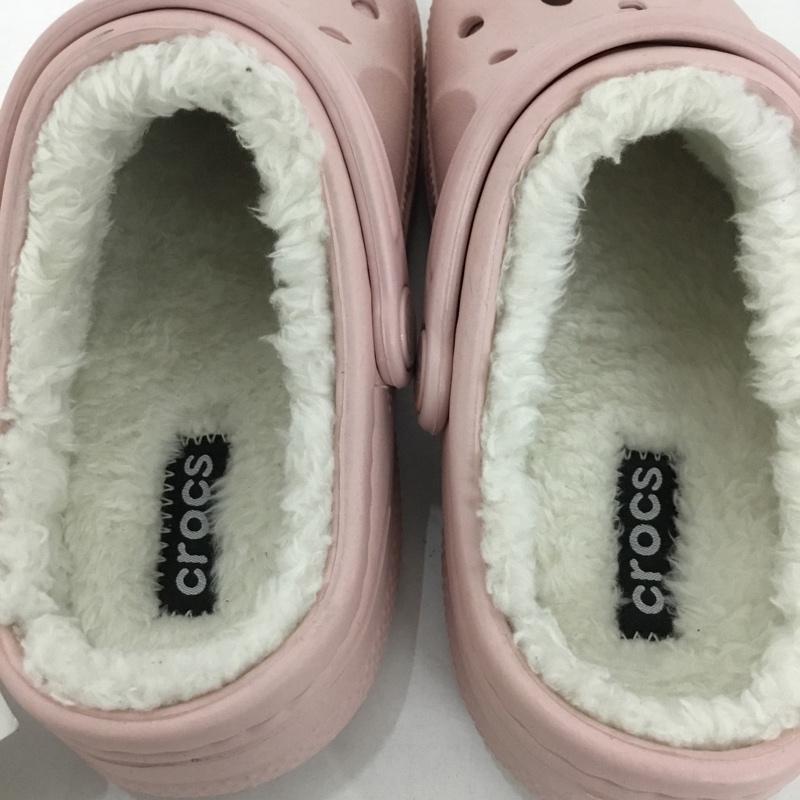 クロックス crocs シューズ シューズ 16245-952 18.5cm ralen lined clog 18.5cm 無地 桃 / ピンク /  ガールズ USED 古着 中古 10125080