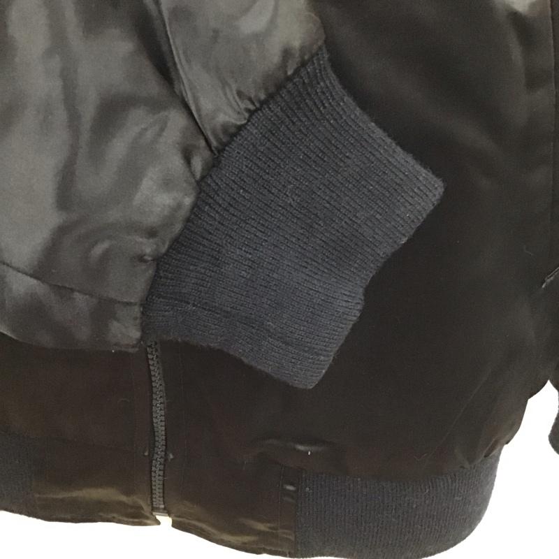 古着 USED ジャケット、上着 ジャケット、ブレザー ジップアップジャケット ジャンパー アウター 古着 M 無地 黒 / ブラック /  メンズ USED 古着 中古 10112081