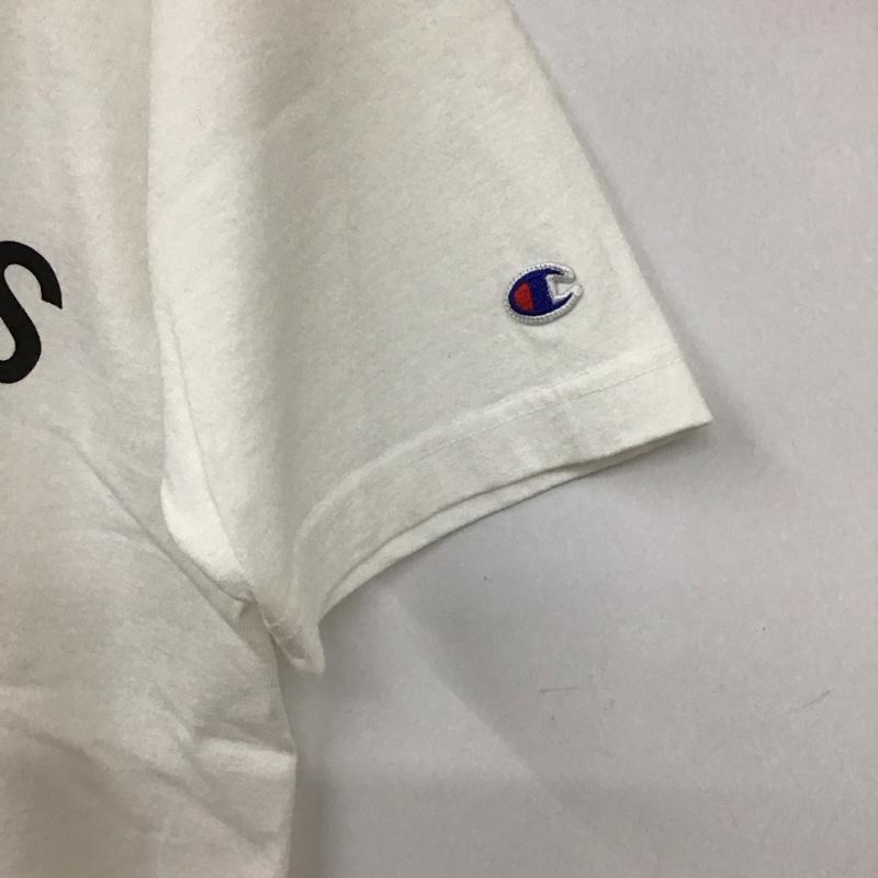 チャンピオン Campion Tシャツ 半袖 M ロゴ、文字 白 / ホワイト /  メンズ USED 古着 中古 10128502