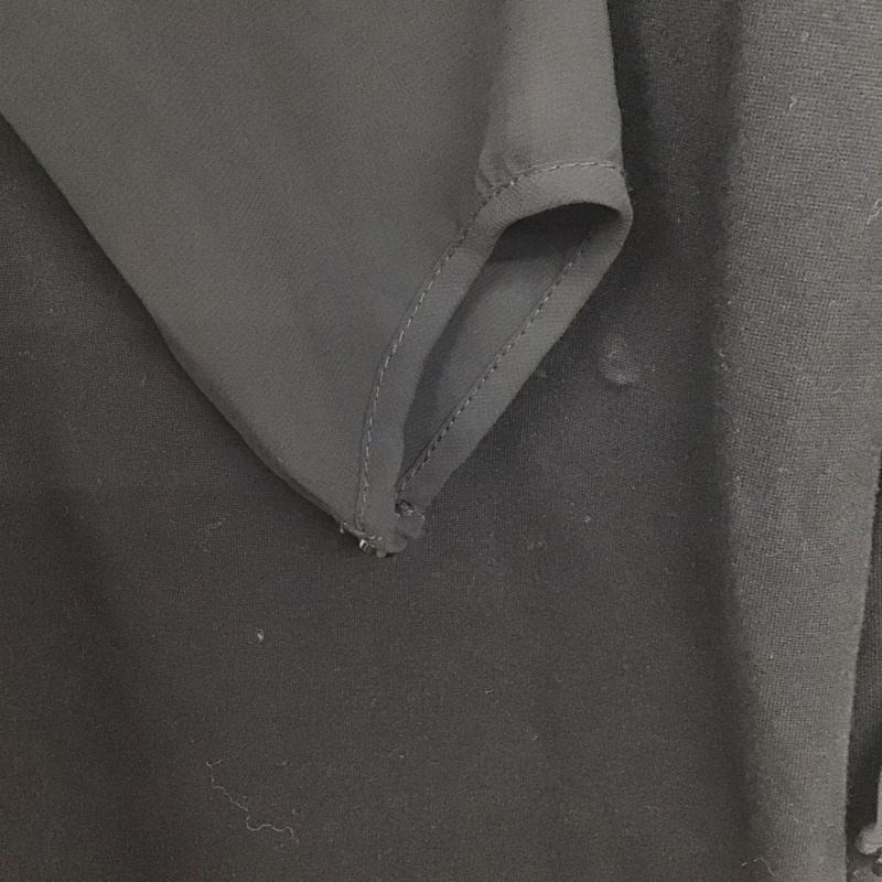 ザラベーシック ZARA BASIC ワンピース ひざ丈スカート M 無地 黒 / ブラック /  レディース USED 古着 中古 10131569