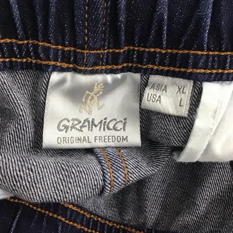 グラミチ GRAMICCI パンツ デニム、ジーンズ G112-OGSD ストレッチデニム ナローパンツ XL ロゴ、文字 インディゴ / インディゴ /  メンズ USED 古着 中古 10144074