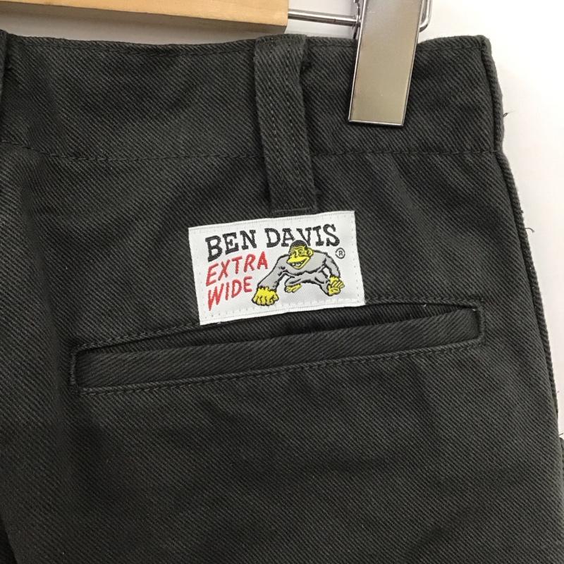 ベンデイビス BEN DAVIS パンツ ワークパンツ、ペインターパンツ ワークパンツ ワイドパンツ カジュアルパンツ 30インチ ロゴ、文字 ダークグレー / ダークグレー /  メンズ USED 古着 中古 10148150