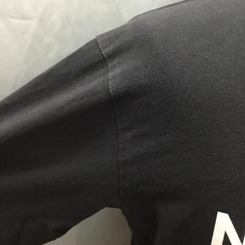 ザノースフェイス THE NORTH FACE カットソー 長袖 NT34015X EARTHLOGOLSTEE アースロゴロングスリーブTシャツ 長袖カットソー プリントTシャツ XL ロゴ、文字 黒 / ブラック /  メンズ USED 古着 中古 10116689
