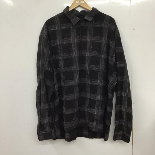 シュプリーム Supreme シャツ、ブラウス 長袖 2023-24AW WovenPlaidShirt 長袖シャツ チェックシャツ XL チェック 黒 / ブラック /  メンズ USED 古着 中古 10132191