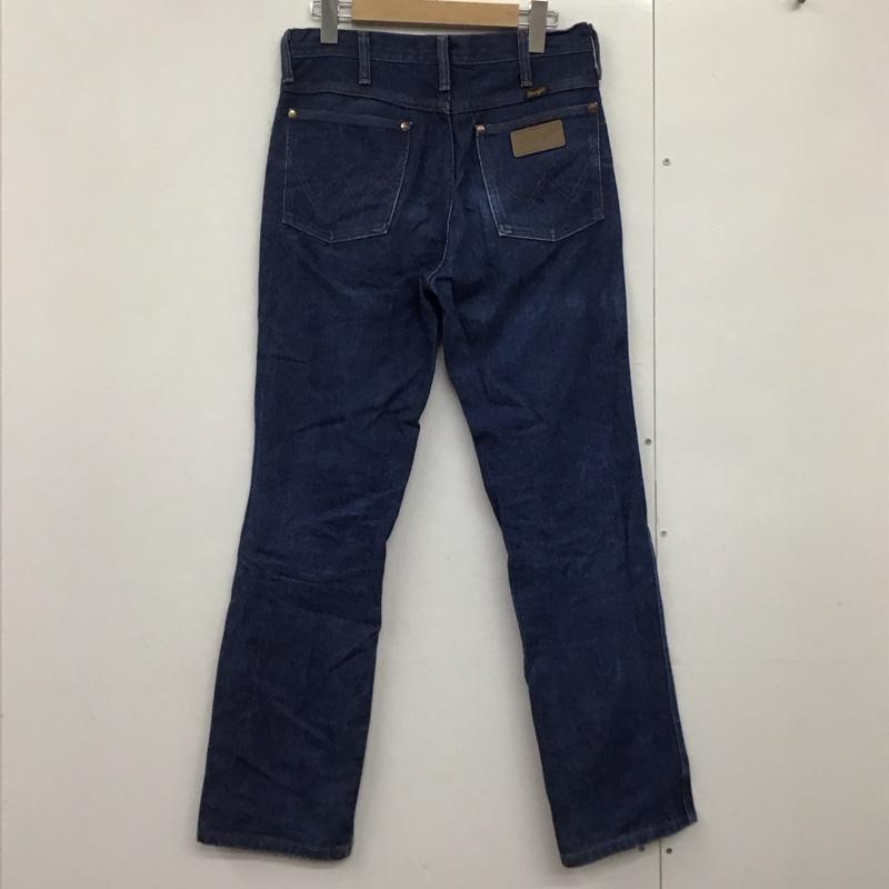 ラングラー Wrangler パンツ デニム、ジーンズ デニムパンツ ワイドパンツ カジュアルパンツ 無地 インディゴ / インディゴ /  メンズ USED 古着 中古 10141917