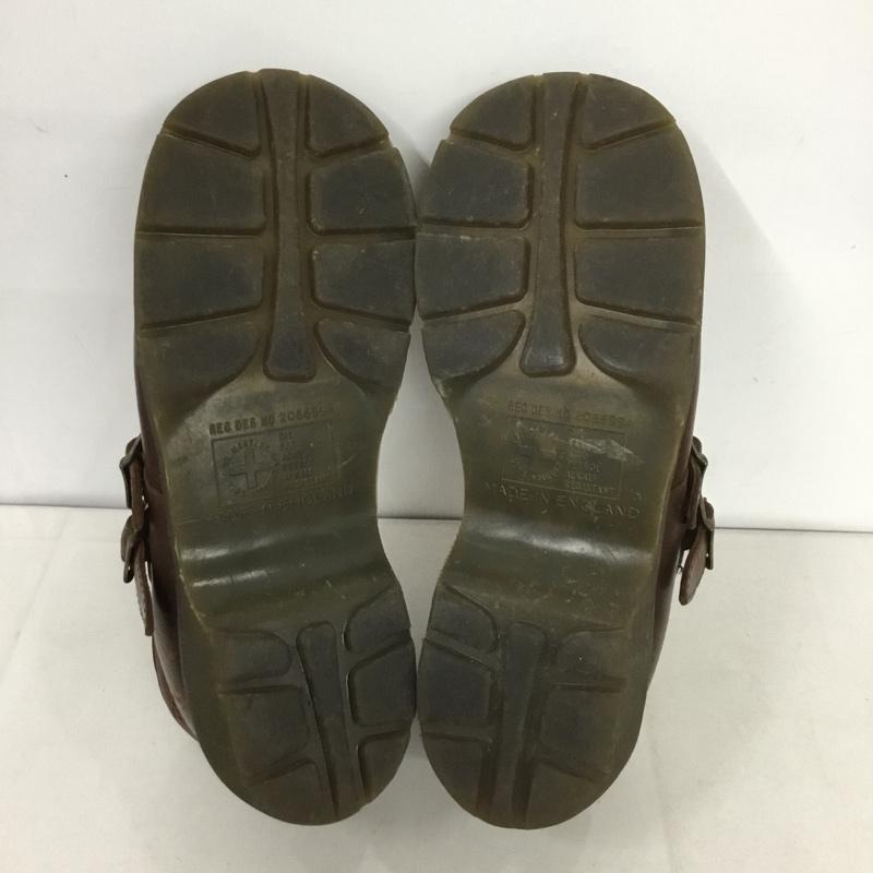 ドクターマーチン Dr.Martens 革靴 革靴 8065 メリージェーン 6 レザー ロゴ、文字 茶 / ブラウン /  レディース USED 古着 中古 10141924