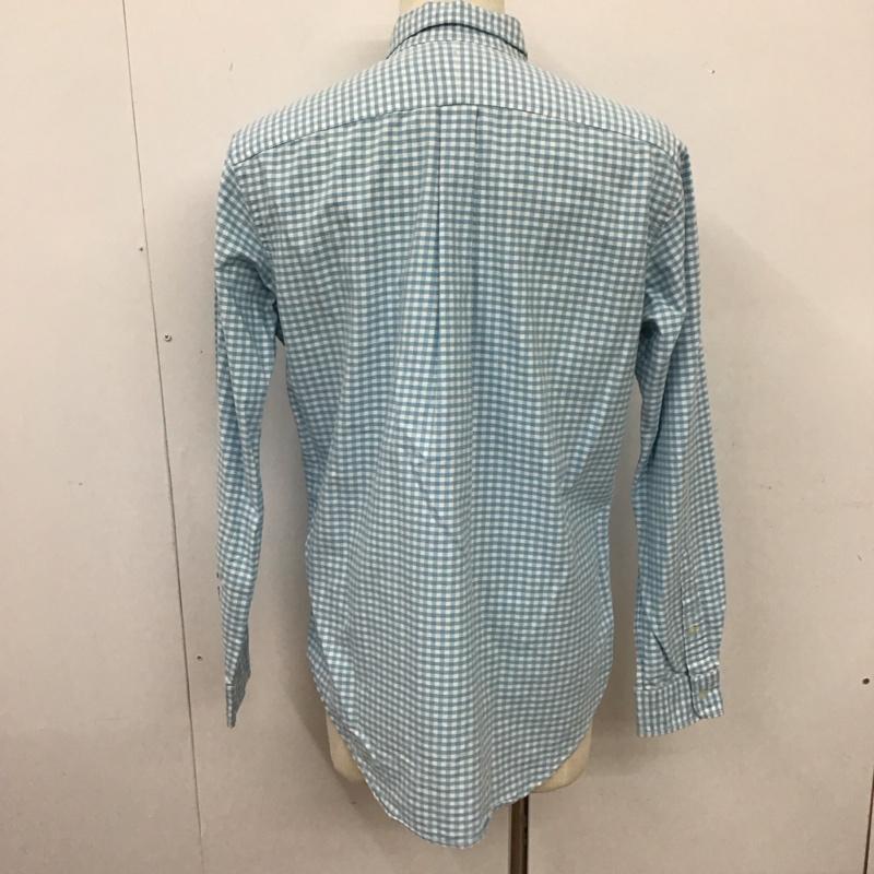 ラルフローレン RALPHLAUREN シャツ、ブラウス 長袖 M チェック 水色 / ライトブルー /  メンズ USED 古着 中古 10114631