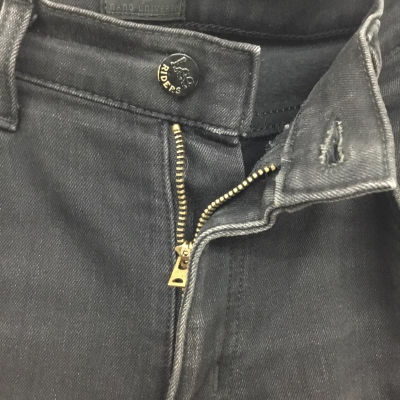 リー Lee パンツ デニム、ジーンズ LB0061 nano universe 日本製 M 無地 黒 / ブラック /  メンズ USED 古着 中古 10115684