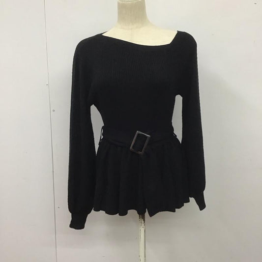 アルシーヴ archives ニット、セーター 長袖 M 無地 黒 / ブラック /  レディース USED 古着 中古 10140059