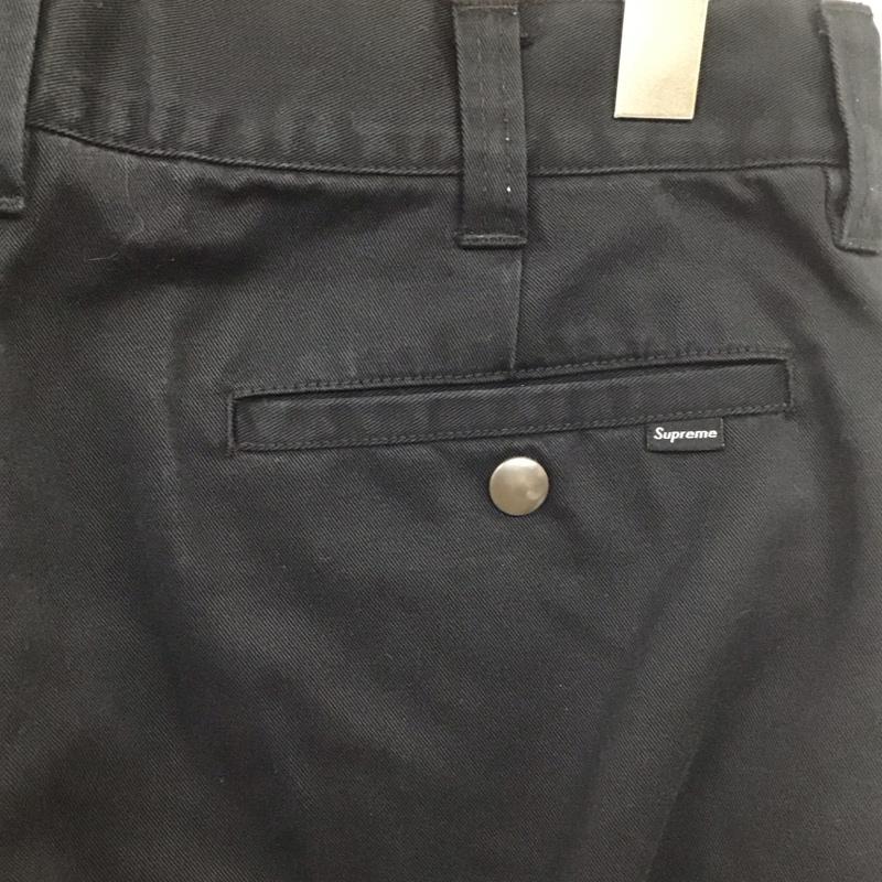 シュプリーム Supreme パンツ ワークパンツ、ペインターパンツ 2019FW WorkPant ワイドパンツ カジュアルパンツ 30インチ 無地 黒 / ブラック /  メンズ USED 古着 中古 10112110