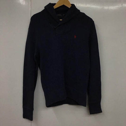 ポロラルフローレン POLO RALPH LAUREN パーカー 長袖 長袖パーカー プルオーバーパーカー スウェット XS ロゴ、文字 紺 / ネイビー /  メンズ USED 古着 中古 10130312