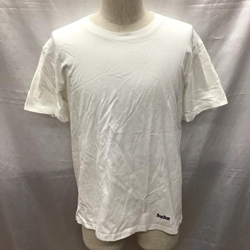 フルーツオブザルーム FRUIT OF THE LOOM Tシャツ 半袖 1003582 BLUE BLUE クルーネックT S ロゴ、文字 白 / ホワイト /  メンズ USED 古着 中古 10117058