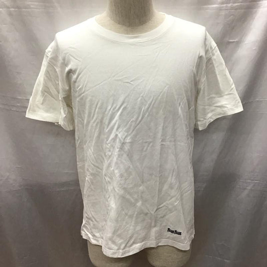 フルーツオブザルーム FRUIT OF THE LOOM Tシャツ 半袖 1003582 BLUE BLUE クルーネックT S ロゴ、文字 白 / ホワイト /  メンズ USED 古着 中古 10117058