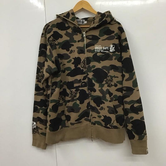 アーサスベイプ URSUS BAPE パーカー 長袖 ジップアップ XL 総柄 マルチカラー / マルチカラー /  メンズ USED 古着 中古 10131227