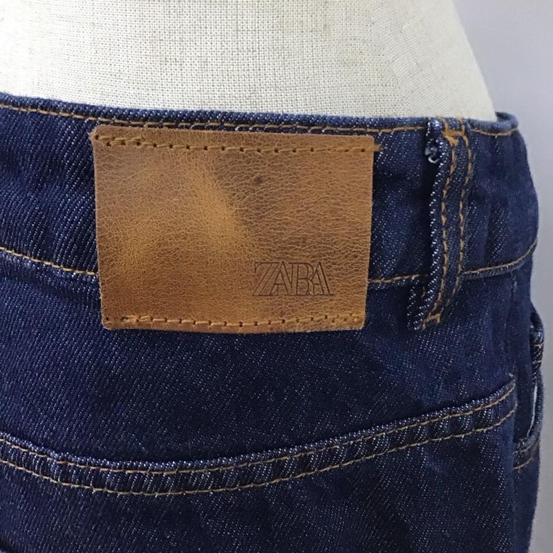 ザラ ZARA パンツ デニム、ジーンズ 4406 059 405 ワイドパンツ タグ付き 無地 インディゴ / インディゴ /  レディース USED 古着 中古 10109486