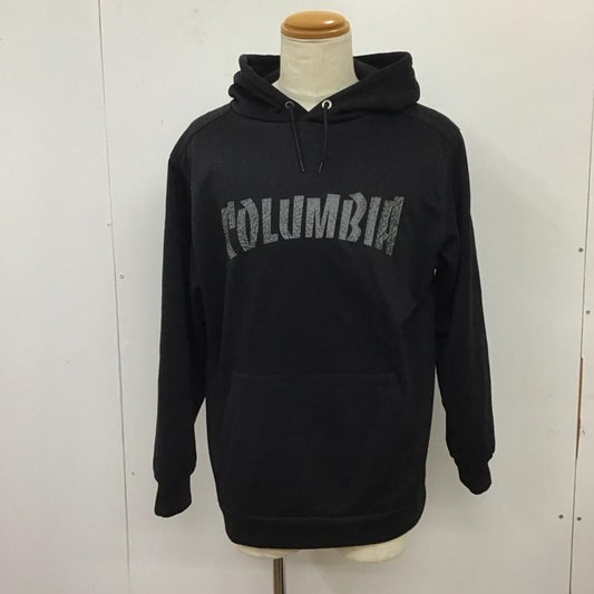コロンビア Columbia パーカー 長袖 長袖パーカー フード付きパーカー プリントスウェット トレーナー L ロゴ、文字 黒 / ブラック /  メンズ USED 古着 中古 10117573