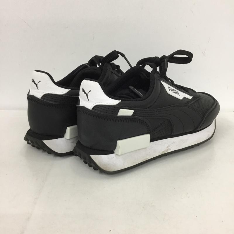 プーマ PUMA スニーカー スニーカー 374763-02 フューチャー ライダー コントラスト UK3.5 US：4.5 ロゴ、文字 黒 / ブラック / X 白 / ホワイト /  レディース USED 古着 中古 10150247