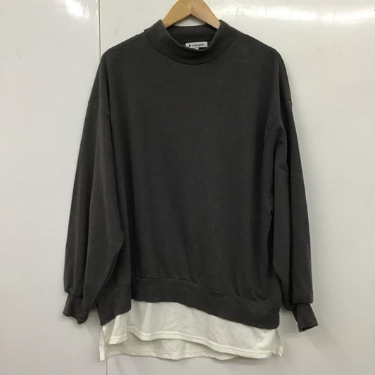 グローバルワーク GLOBAL WORK カットソー 長袖 gw620560ad 長袖カットソー タートルネックカットソー ロングスリーブカットソー L 無地 黒 / ブラック /  レディース USED 古着 中古 10119555