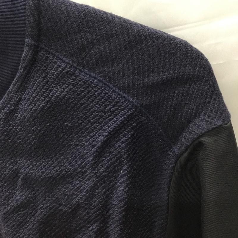 コムサイズム COMME CA ISM ジャケット、上着 ジャンパー、ブルゾン 47-22BP02 裏毛 ジャージーブルゾン M 無地 紺 / ネイビー / X 黒 / ブラック /  メンズ USED 古着 中古 10117800