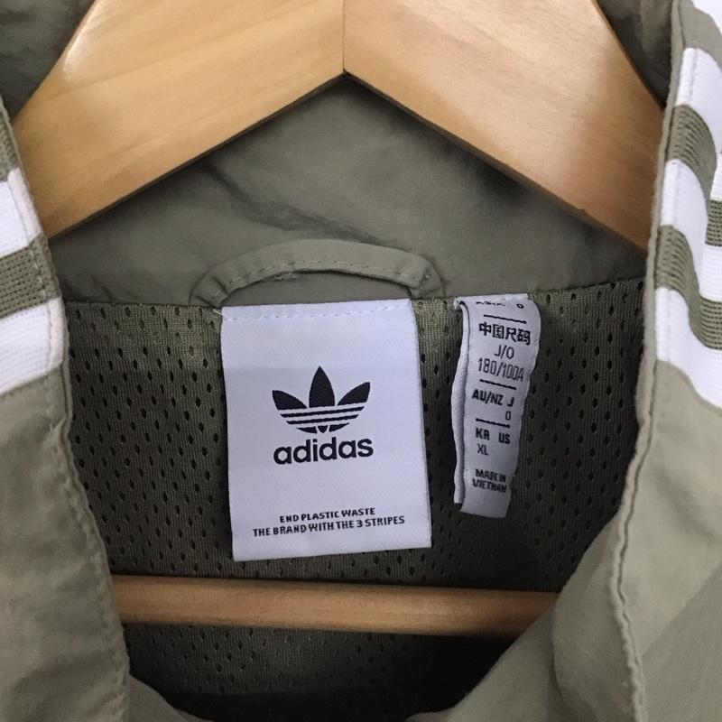 アディダス adidas ジャケット、上着 ジャンパー、ブルゾン h41390 ロックアップトラックトップトレフォイル ジップアップジャケット 0 ロゴ、文字 カーキ / カーキ /  メンズ USED 古着 中古 10148007