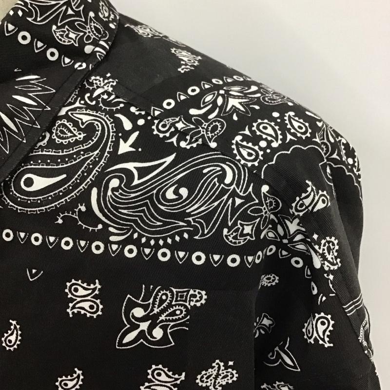フリークスストア FREAK S STORE シャツ、ブラウス 長袖 203-1014 長袖シャツ カラーシャツ カジュアルシャツ S 総柄 X バンダナ柄 黒 / ブラック / X 白 / ホワイト /  メンズ USED 古着 中古 10107222
