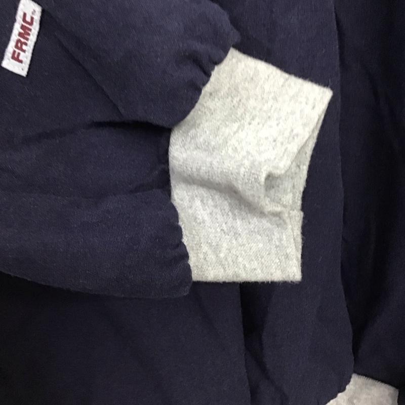 古着 USED トレーナー 長袖 長袖トレーナー スウェット Vネック プルオーバー XL ロゴ、文字 紺 / ネイビー /  メンズ USED 古着 中古 10142622