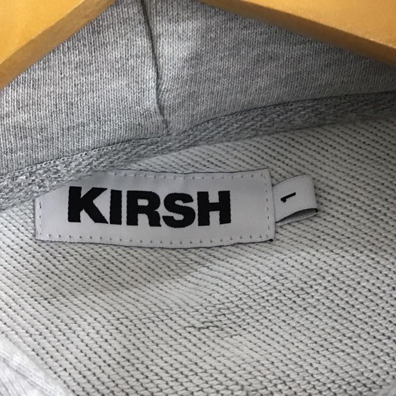キルシー KIRSH パーカー 長袖 長袖パーカー プルオーバーパーカー スウェット 1 ロゴ、文字 灰 / グレー /  レディース USED 古着 中古 10147220