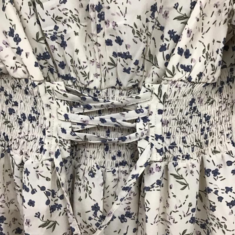 グレイル GRL ワンピース ロングスカート mc015 バックリボンVネックワンピース 半袖 L 花柄 マルチカラー / マルチカラー /  レディース USED 古着 中古 10119246