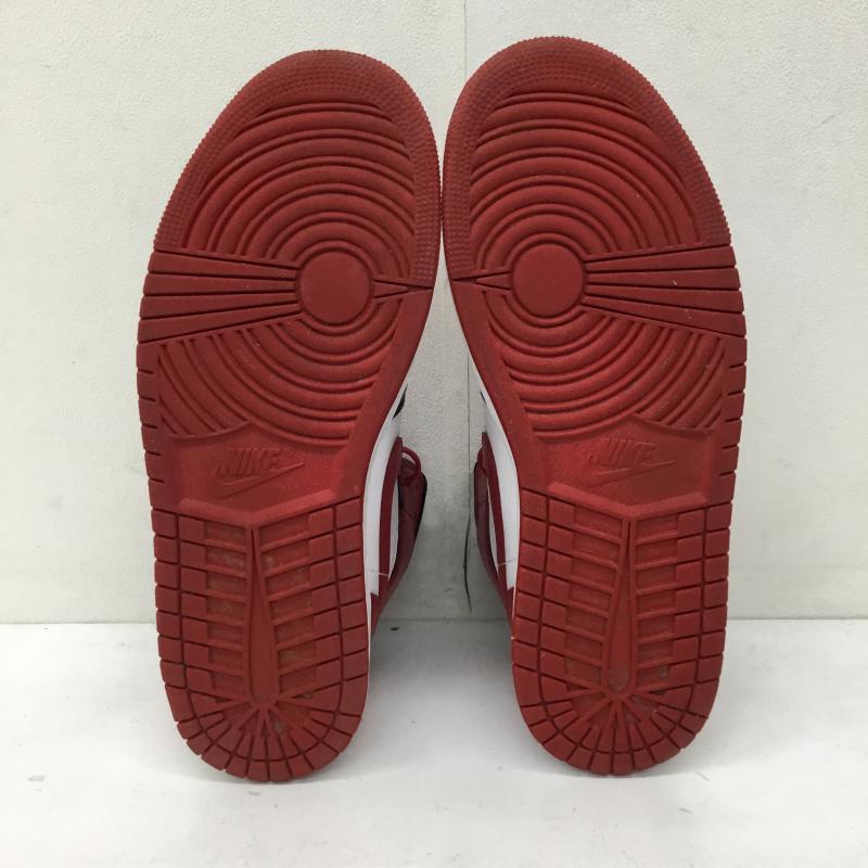 ナイキ NIKE スニーカー スニーカー BQ6472-079 Women s Air Jordan 1 Mid Bred Toe 28.0cm ロゴ、文字 白 / ホワイト / X 黒 / ブラック / X 赤 / レッド /  メンズ USED 古着 中古 10139003