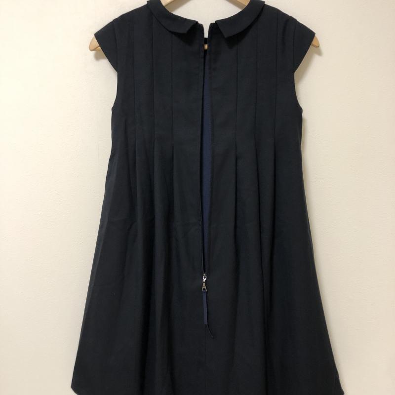 マドーレ MaDre ワンピース ひざ丈スカート 38 無地 黒 / ブラック /  レディース USED 古着 中古 10014888