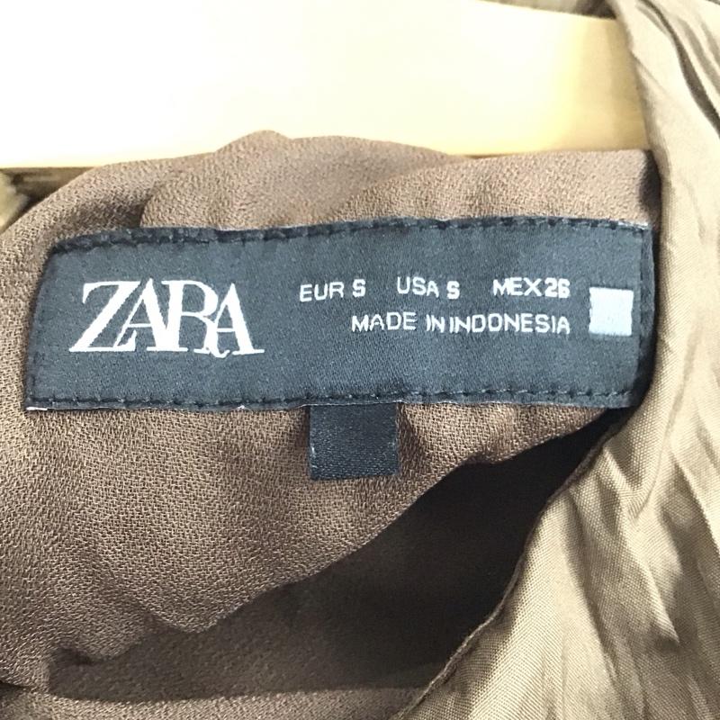 ザラ ZARA タンクトップ タンクトップ S 無地 茶 / ブラウン /  レディース USED 古着 中古 10144044