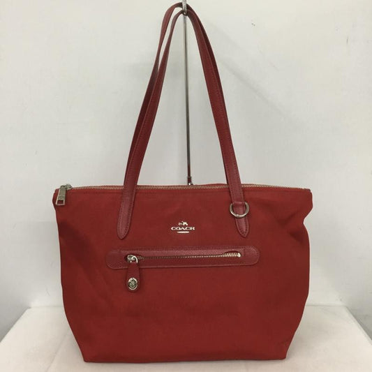 コーチ COACH トートバッグ トートバッグ H1580 35500 ロゴ、文字 赤 / レッド /  レディース USED 古着 中古 10143656