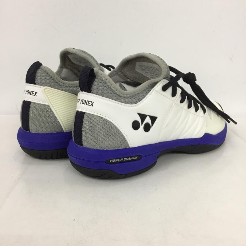 ヨネックス YONEX スニーカー スニーカー SHTF3MGC パワークッションフュージョンレブ3メンGC テニスシューズ 箱有 25.5cm 25.5cm ロゴ、文字 白 / ホワイト / X 黒 / ブラック / X 青 / ブルー /  メンズ USED 古着 中古 10149914