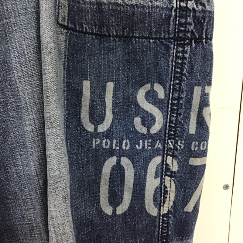 ポロジーンズカンパニー POLO JEANS COMPANY パンツ デニム、ジーンズ デニムパンツ ワイドパンツ カジュアルパンツ カーゴパンツ 36 無地 インディゴ / インディゴ /  メンズ USED 古着 中古 10148281