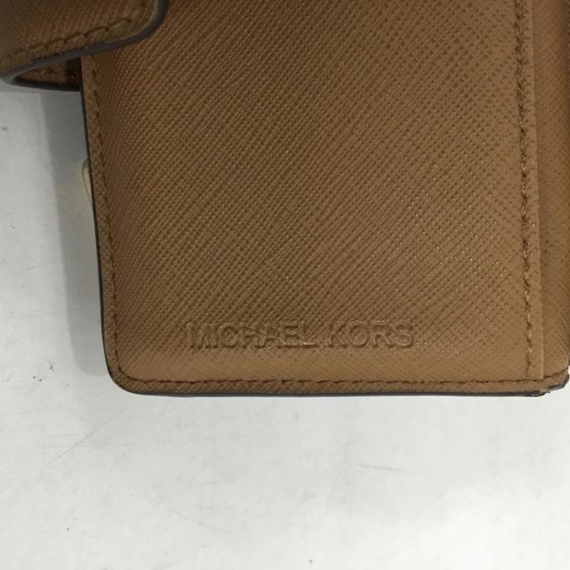 マイケルコース MICHAEL KORS 財布 二つ折り 35F8GTVF2B L字ファスナー ロゴ、文字 茶 / ブラウン /  レディース USED 古着 中古 10136341
