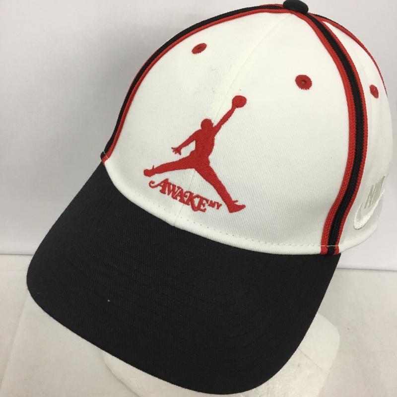 アウェーク AWAKE 帽子 キャップ JORDAN BRAND FZ0625-133 NY U J Club Cap ロゴ、文字 白 / ホワイト / X 黒 / ブラック / X 赤 / レッド /  メンズ USED 古着 中古 10144306